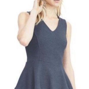 Banana Republic • Blue Wool Peplum Tank